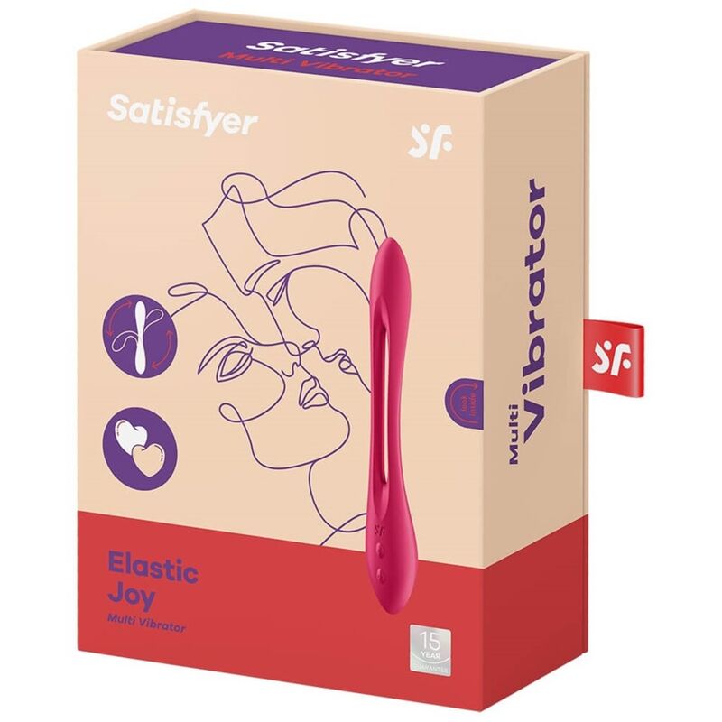 Satisfyer Elastic Joy Vibratore di Coppia Flessibile Rosso – immagine 4