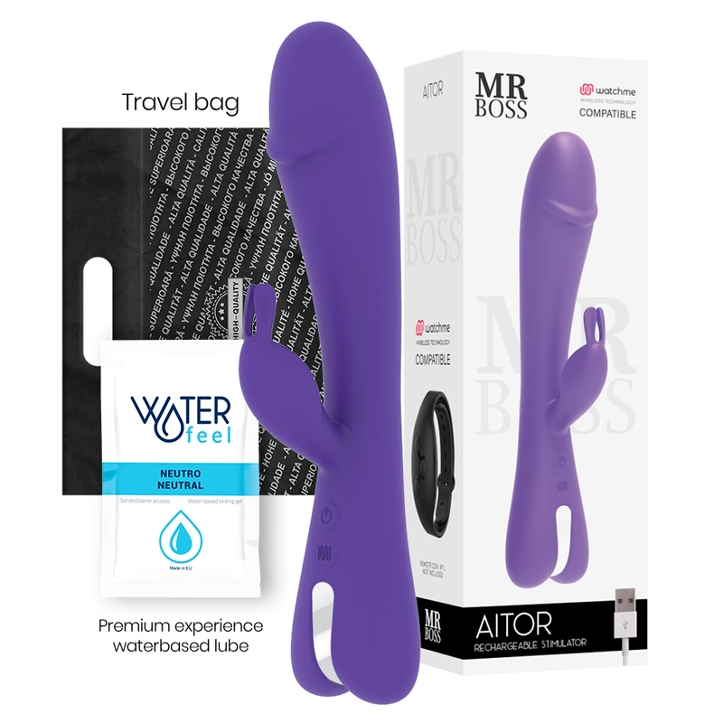 Mr. Boss Aitor Vibratore Rabbit con Telecomando WatchMe – immagine 2