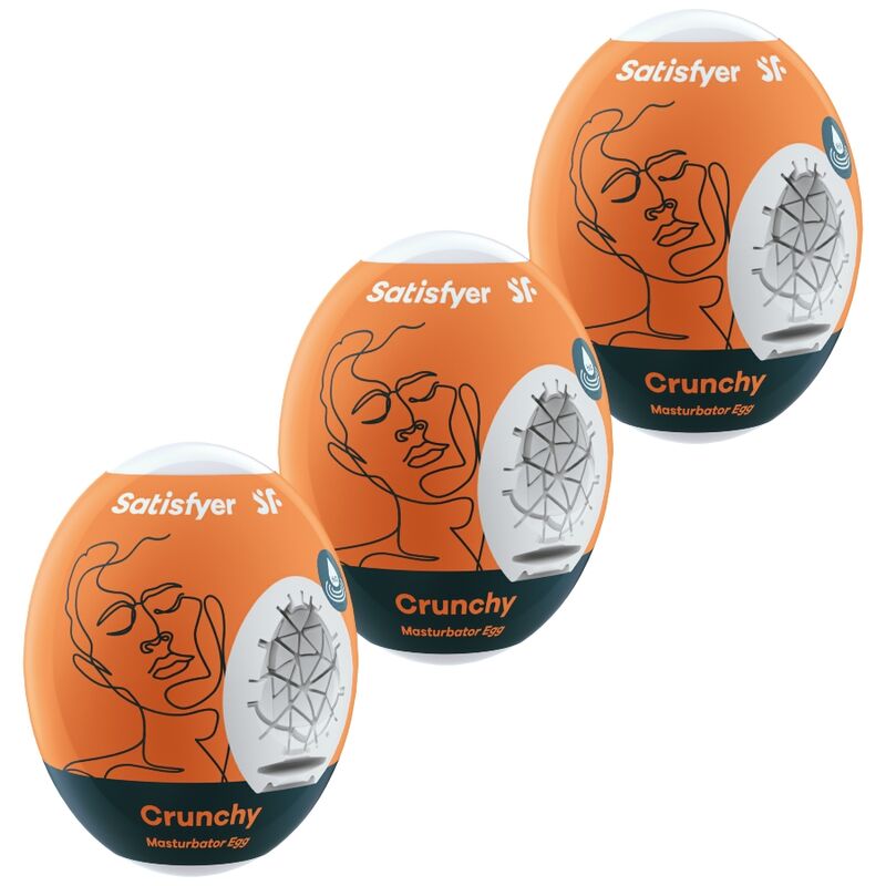 Satisfyer Masturbator Egg Set 3 Uova Crunchy