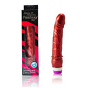 Baile Vibratore Realistico in Gel Rosso 23 cm – immagine 3