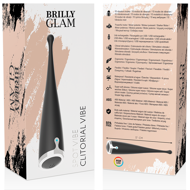 Brilly Glam Spot Vibe Stimolatore Clitorideo Nero – immagine 10