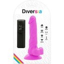 Diversia Dildo Vibrante Flessibile Viola 18 cm con Ventosa – immagine 6