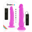 Diversia Dildo Vibrante Flessibile Viola 21 cm con Ventosa