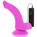 Diversia Dildo Vibrante Flessibile Curvo Punto G Viola 21,5 cm con Ventosa – immagine 7