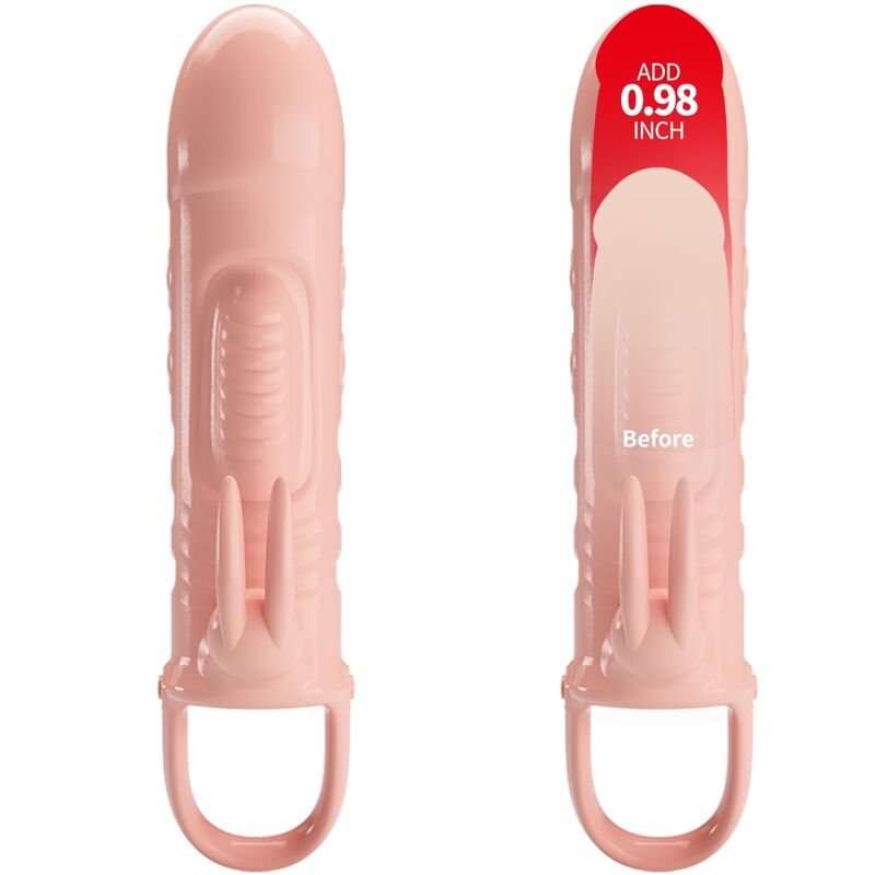 Pretty Love Sloane Guaina per Pene Vibrante con Coniglietto Naturale – immagine 2