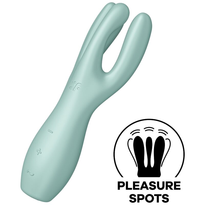 Satisfyer Threesome 3 Vibratore Multifunzione Menta – immagine 2
