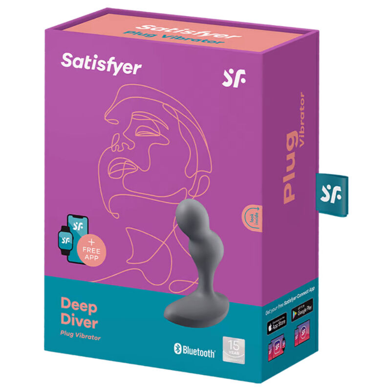 Satisfyer Deep Diver Vibratore Anale con App Grigio – immagine 4