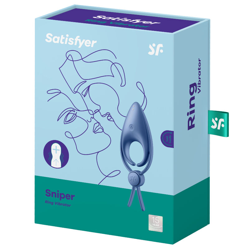 Satisfyer Sniper Anello Vibrante Blu – immagine 3