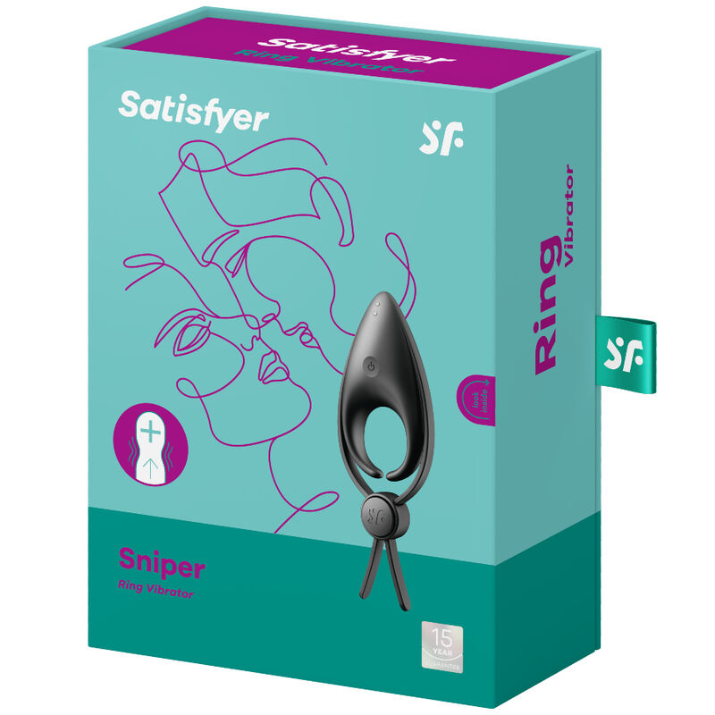 Satisfyer Sniper Anello Vibrante Nero – immagine 3