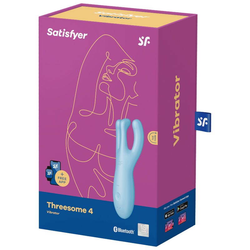 Satisfyer Threesome 4 Vibratore Multifunzione Viola – immagine 4