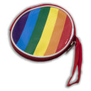 Pride Portamonete Rotondo con Bandiera Arcobaleno LGBT