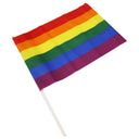 Pride Gagliardetto Grande con Bandiera Arcobaleno LGBT 43 x 31 cm