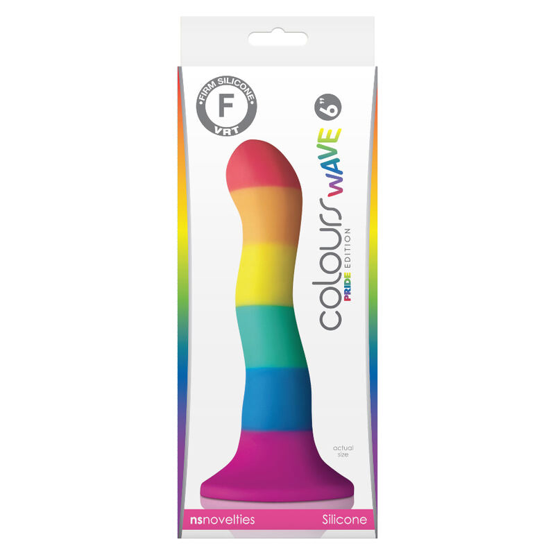 NS Novelties Colours Wave Dildo Arcobaleno 17 cm – immagine 2