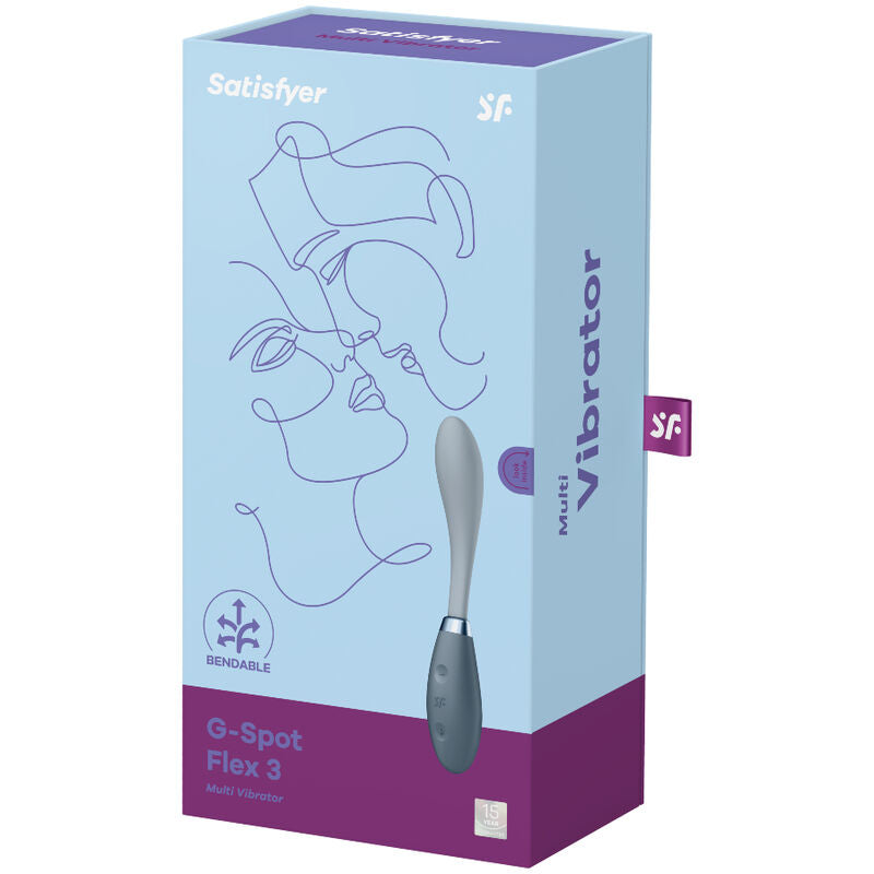 Satisfyer G-Spot Flex 3 Vibratore Punto G Grigio – immagine 4