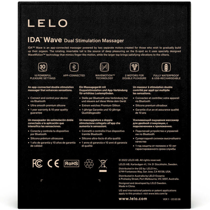 LELO Ida Wave Massaggiatore di Coppia con App Nero – immagine 5