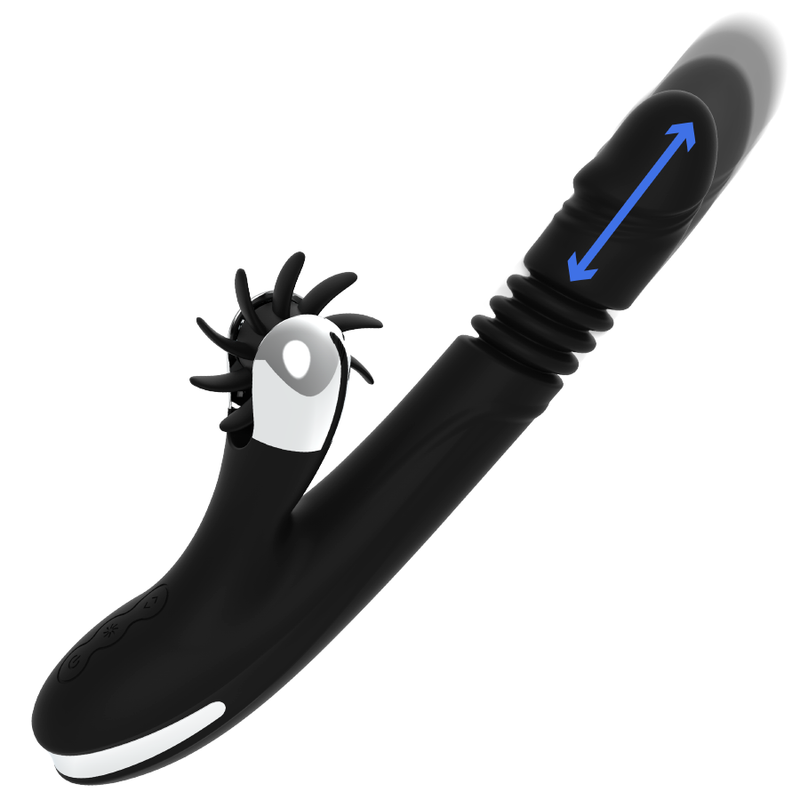 Black&Silver Bunny Rod Vibratore Rabbit Su e Giù – immagine 2