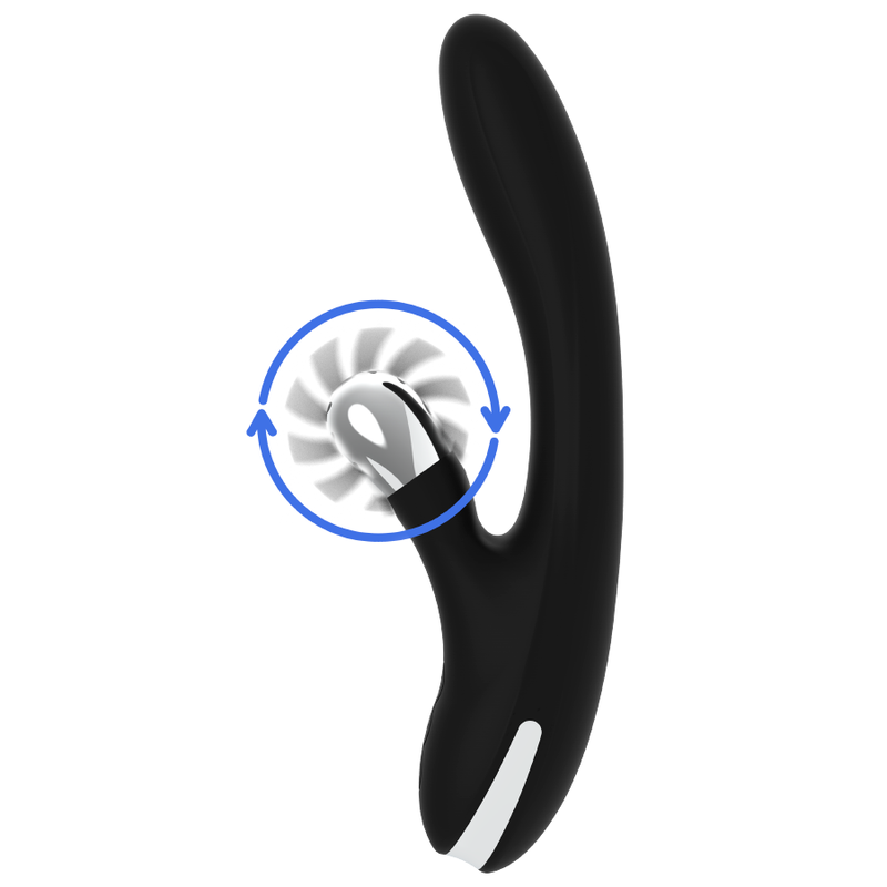 Black&Silver Bunny Grimm Vibratore Rabbit con Funzione Onda – immagine 3