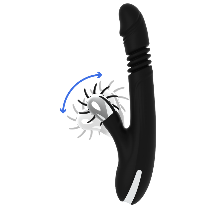 Black&Silver Bunny Rod Vibratore Rabbit Su e Giù – immagine 4