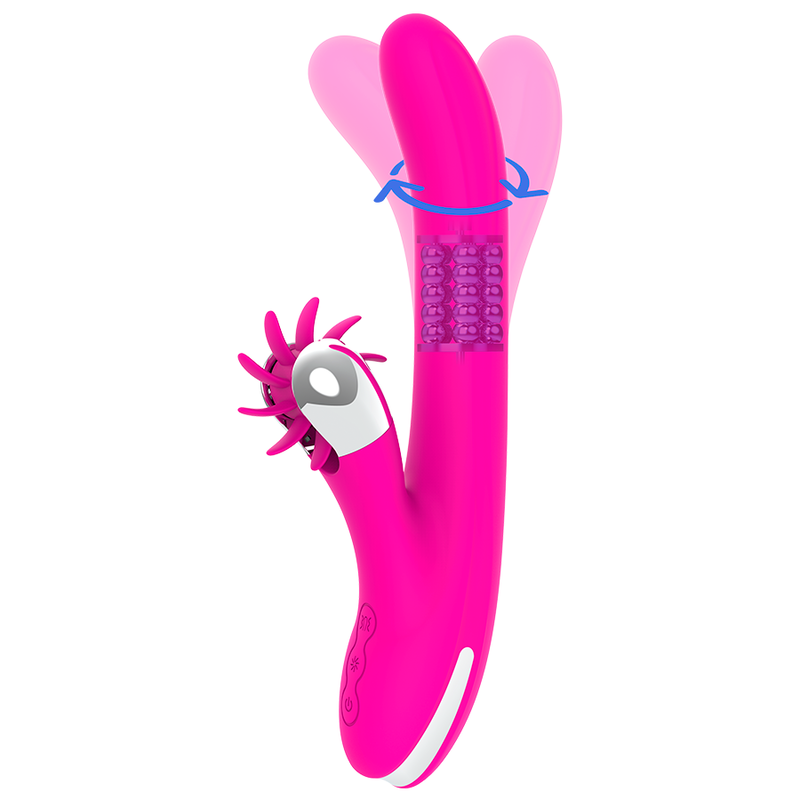 Diversia Bunny Rotation Vibratore Rabbit Ricaricabile 24 cm – immagine 2