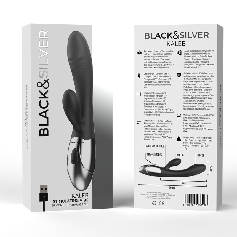 Black&Silver Kaleb Stimolatore Vibrante – immagine 6