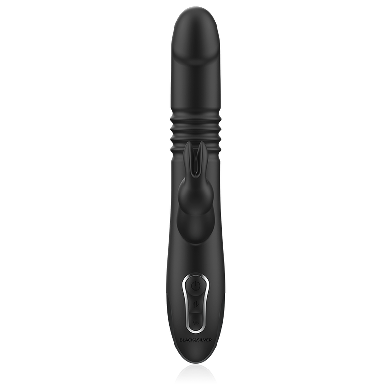 Black&Silver Kenji Vibratore Rabbit Su e Giù con Telecomando WatchMe – immagine 6