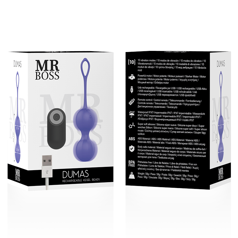 Mr. Boss Dumas Palline Kegel Vibranti con Telecomando – immagine 3