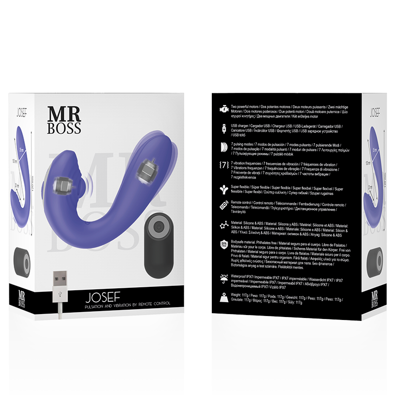 Mr. Boss Josef Vibratore di Coppia a Pulsazione con Telecomando – immagine 2