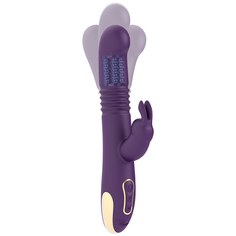 Treasure Bastian Vibratore Rabbit Su e Giù Rotante con Telecomando WatchMe – immagine 2