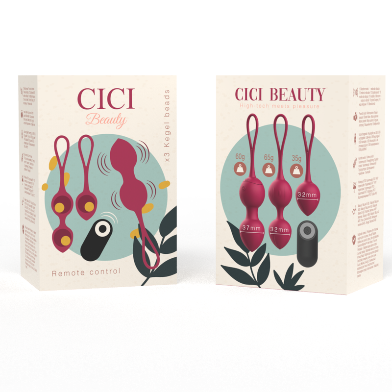 Cici Beauty Set 3 Palline Kegel con Pallina Vibrante e Telecomando – immagine 5