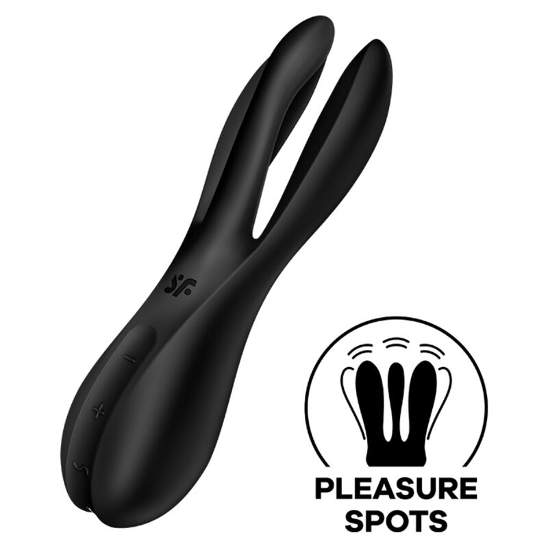 Satisfyer Threesome 2 Vibratore Multifunzione Nero – immagine 2