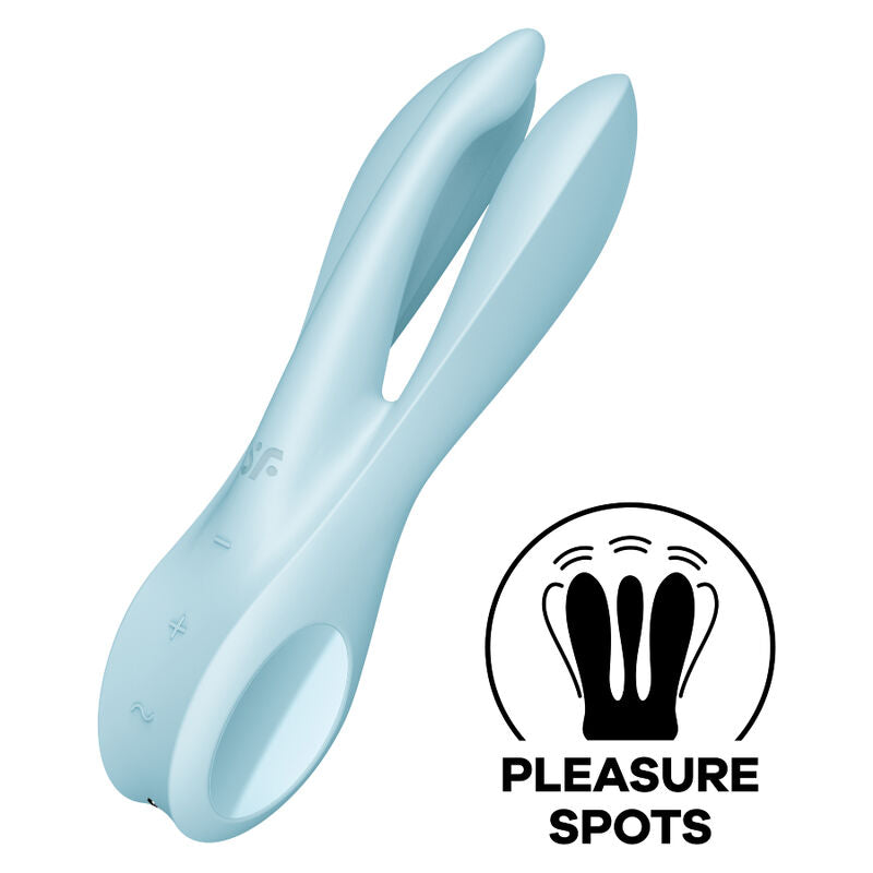 Satisfyer Threesome 1 Vibratore Multifunzione Blu – immagine 2