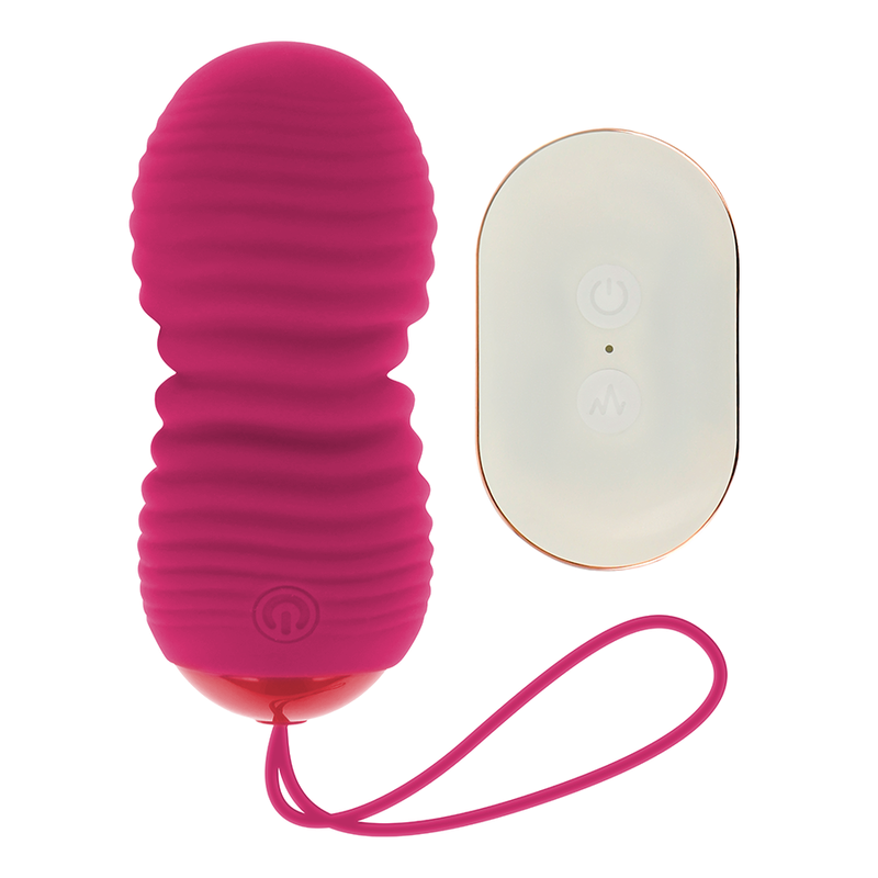 Ohmama Ovetto Vibrante Su e Giù con Telecomando 7 Modalità Rosa