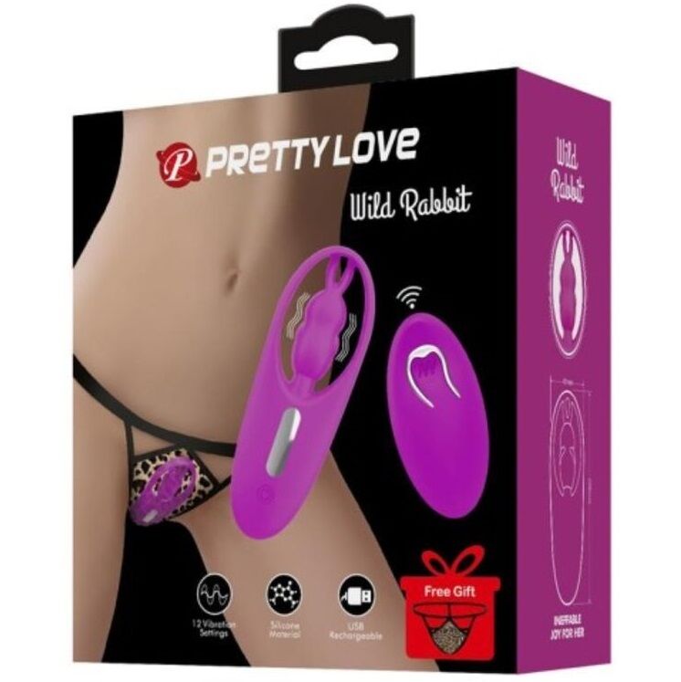 Pretty Love Wild Rabbit Vibratore da Slip con Telecomando Lilla