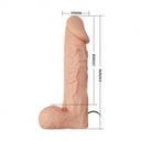 Baile Strap-On Vibrante con Dildo Flessibile e Telecomando a Filo 24 cm – immagine 4