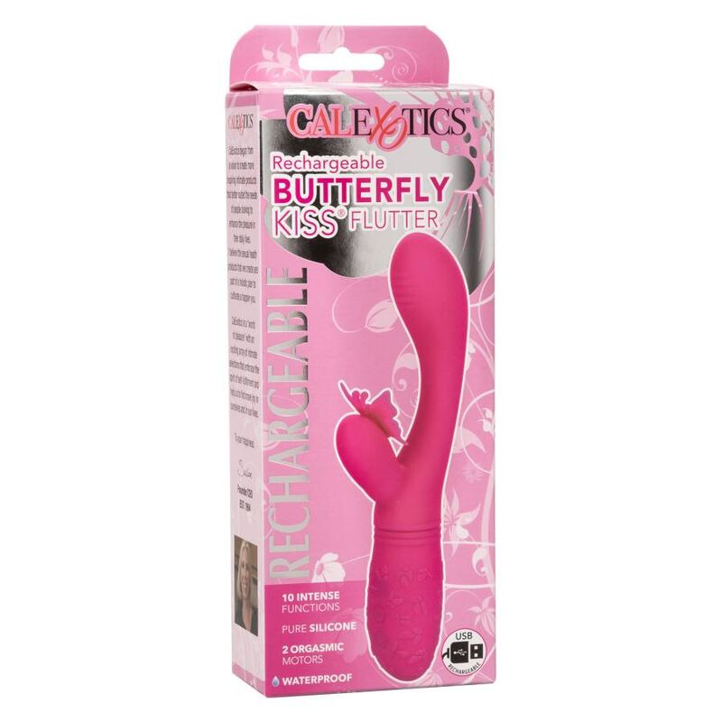 CalExotics Butterfly Kiss Flutter Vibratore Rabbit Rosa – immagine 12