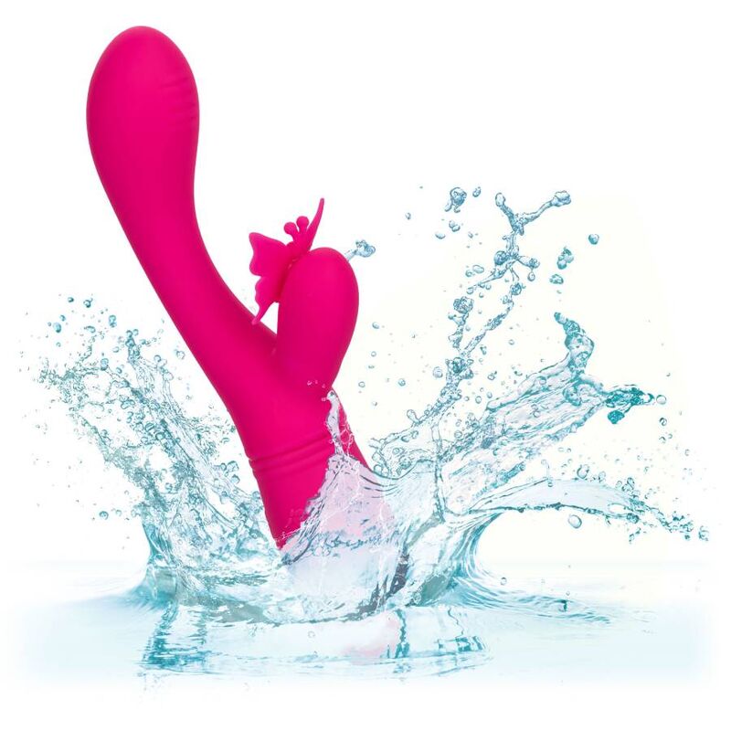 CalExotics Butterfly Kiss Flutter Vibratore Rabbit Rosa – immagine 8