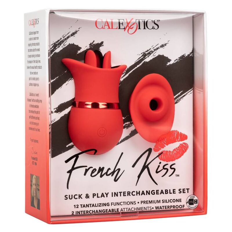 CalExotics French Kiss Suck & Play Set Stimolatore Intercambiabile – immagine 16