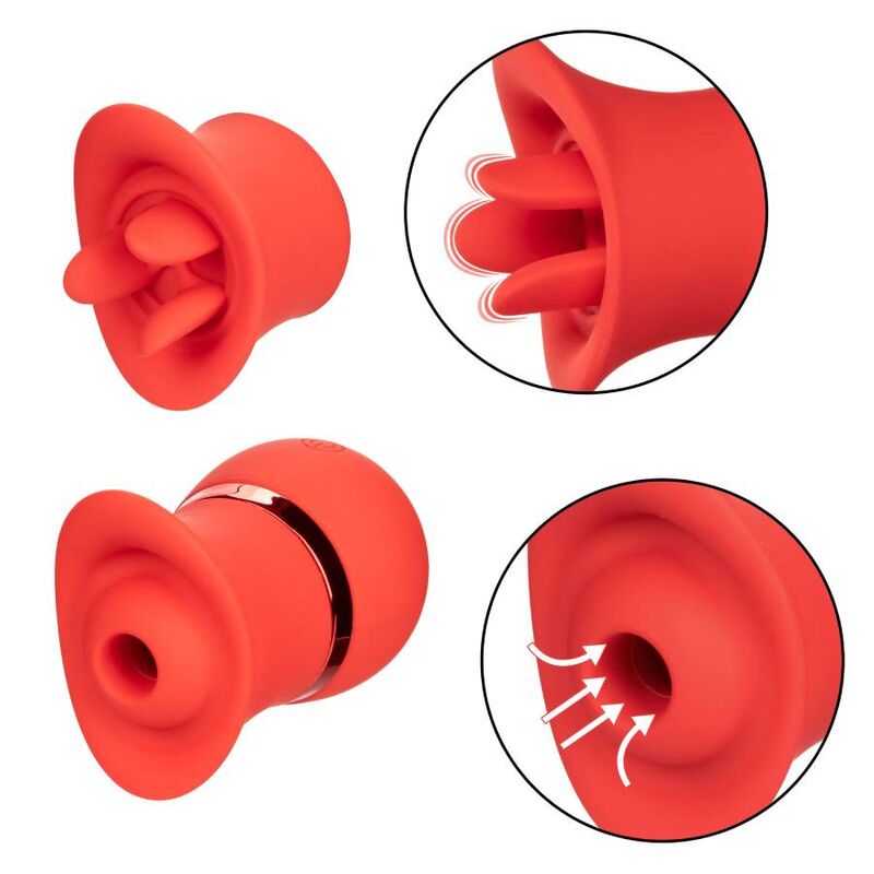 CalExotics French Kiss Suck & Play Set Stimolatore Intercambiabile – immagine 4