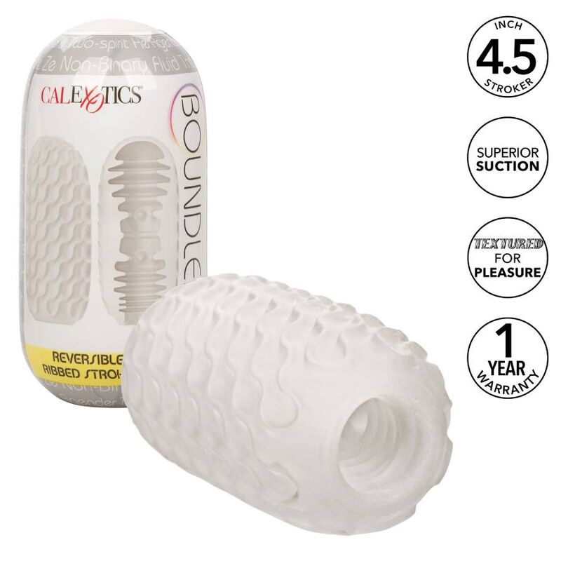 CalExotics Boundless Ribbed Stroker Reversibile a Coste