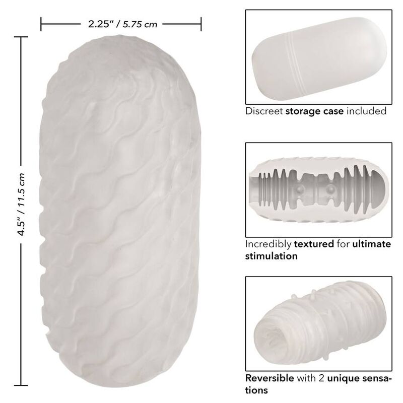 CalExotics Boundless Ribbed Stroker Reversibile a Coste – immagine 2