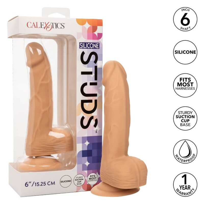 CalExotics Silicone Studs Dildo Realistico 15 cm Pelle