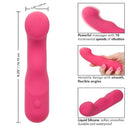 CalExotics Pixies Curvy Massaggiatore Ricaricabile in Silicone Rosa – immagine 5