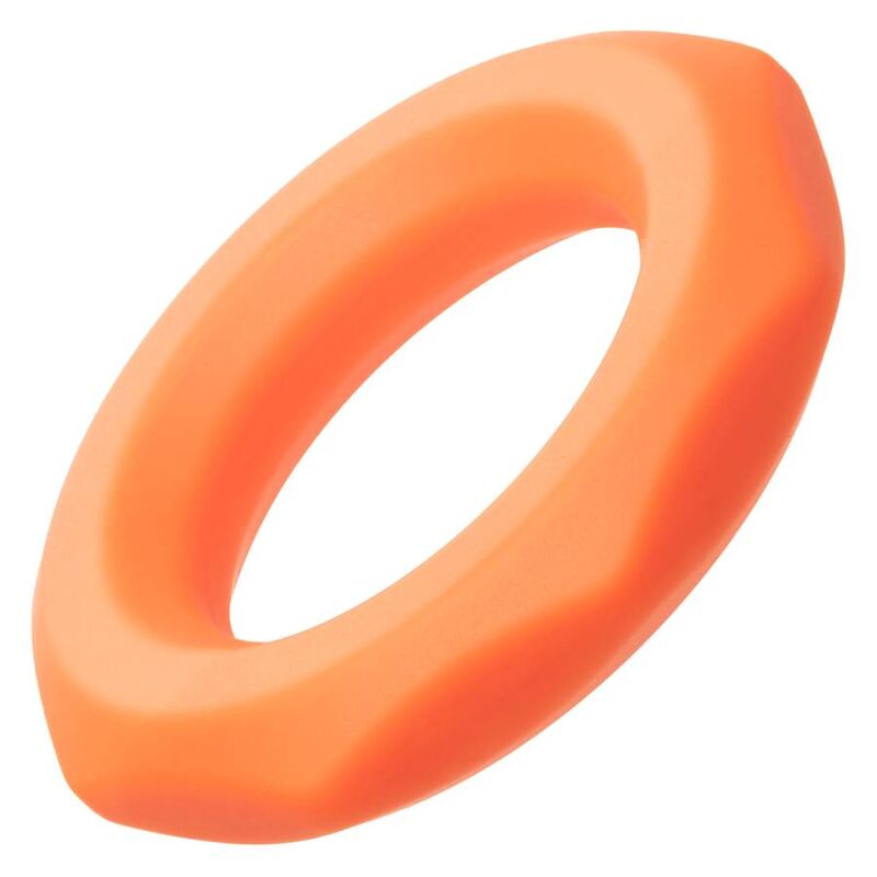 CalExotics Alpha Sexagon Anello in Silicone Liquido Arancione – immagine 7