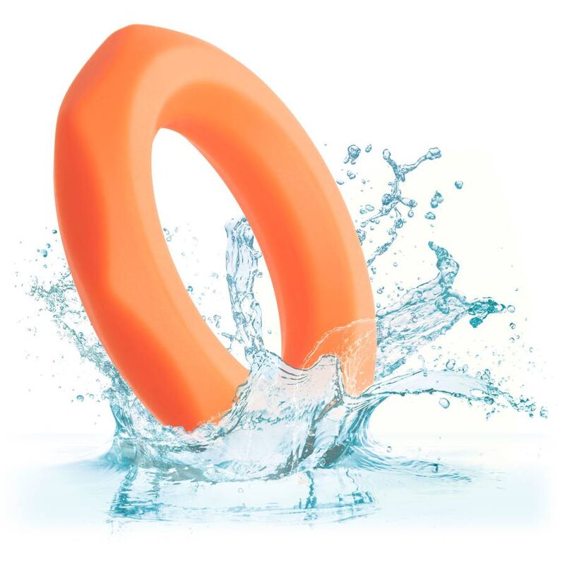 CalExotics Alpha Sexagon Anello in Silicone Liquido Arancione – immagine 5