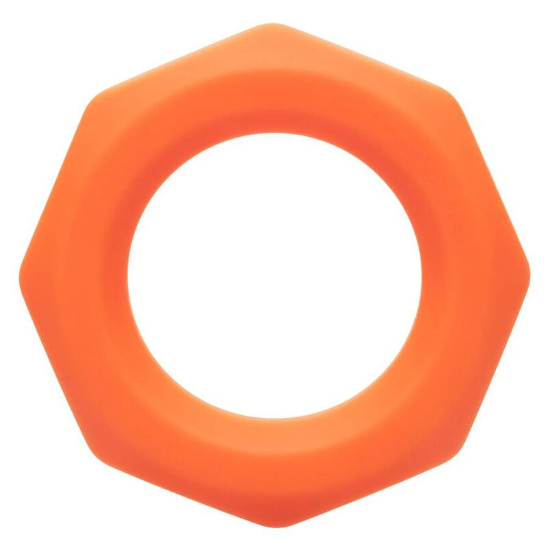 CalExotics Alpha Sexagon Anello in Silicone Liquido Arancione – immagine 6