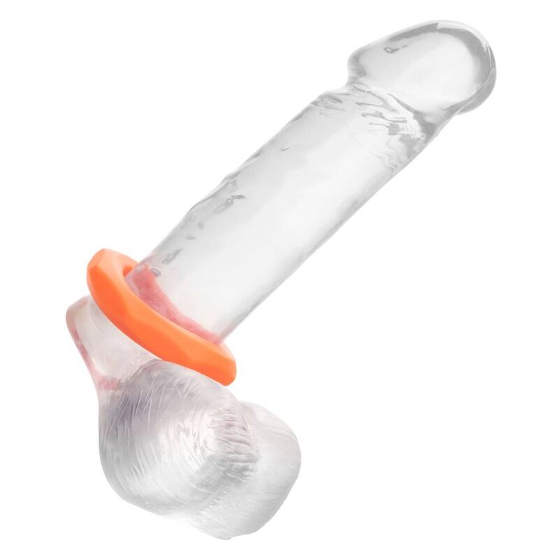 CalExotics Alpha Sexagon Anello in Silicone Liquido Arancione – immagine 2