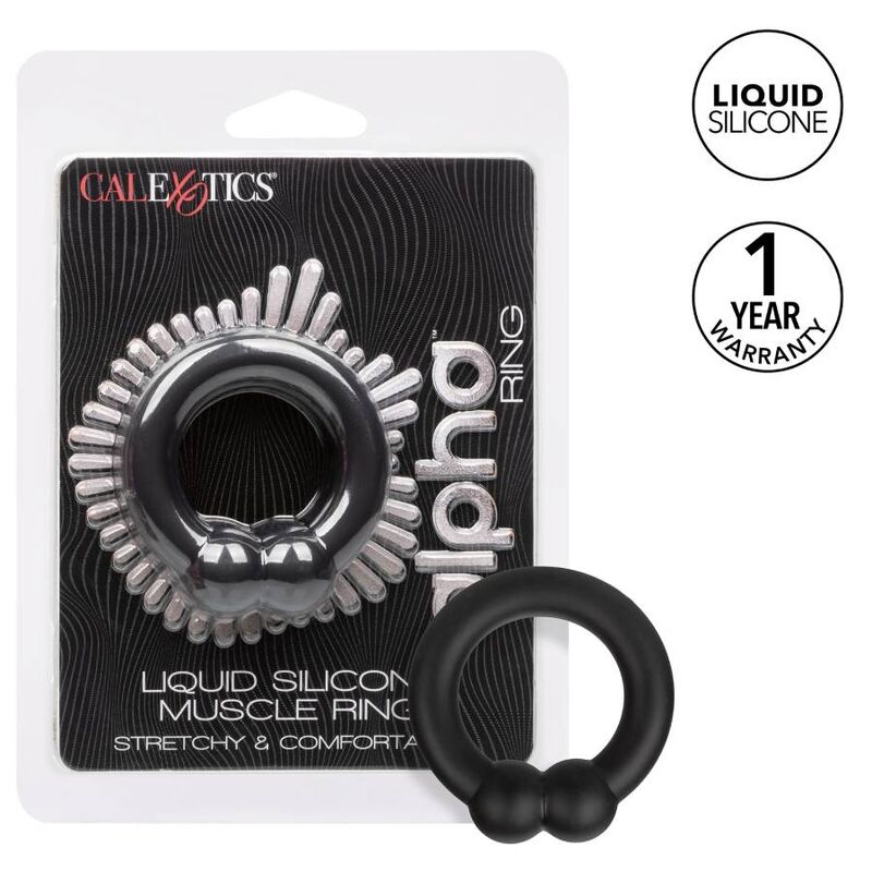 CalExotics Alpha Muscle Anello in Silicone Liquido Nero – immagine 3