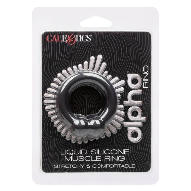 CalExotics Alpha Muscle Anello in Silicone Liquido Nero – immagine 8