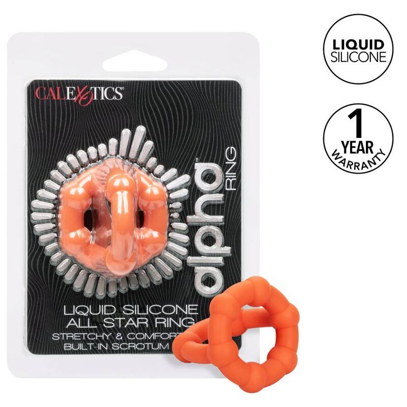 CalExotics Alpha All Star Anello in Silicone Liquido Arancione – immagine 2