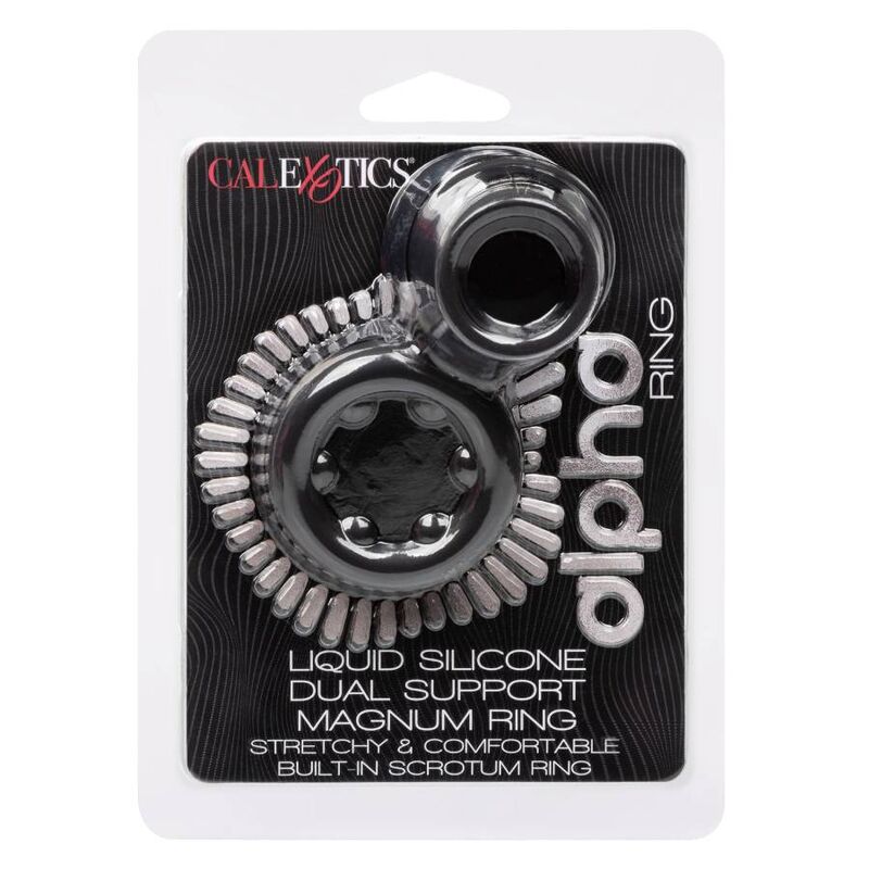 CalExotics Alpha Dual Magnum Anello in Silicone Liquido Nero – immagine 11